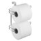 mDesign Over Tank Toilet Tissue Paper Roll Holder / Dispenser